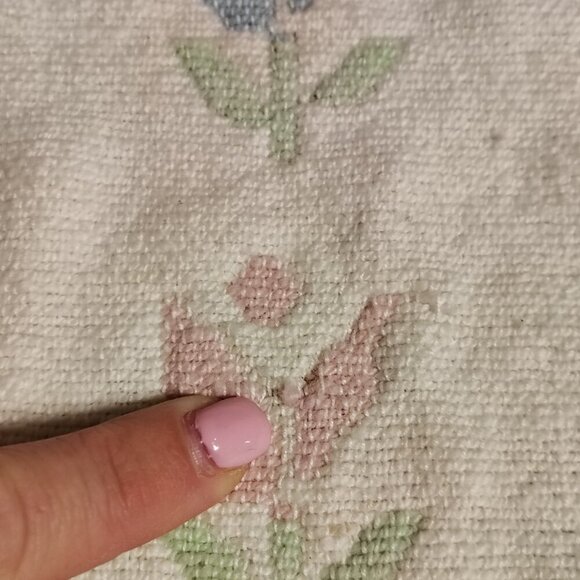 Vintage Pastel Colored Flower Reversible Placemats Set Of Five - Picture 11 of 12